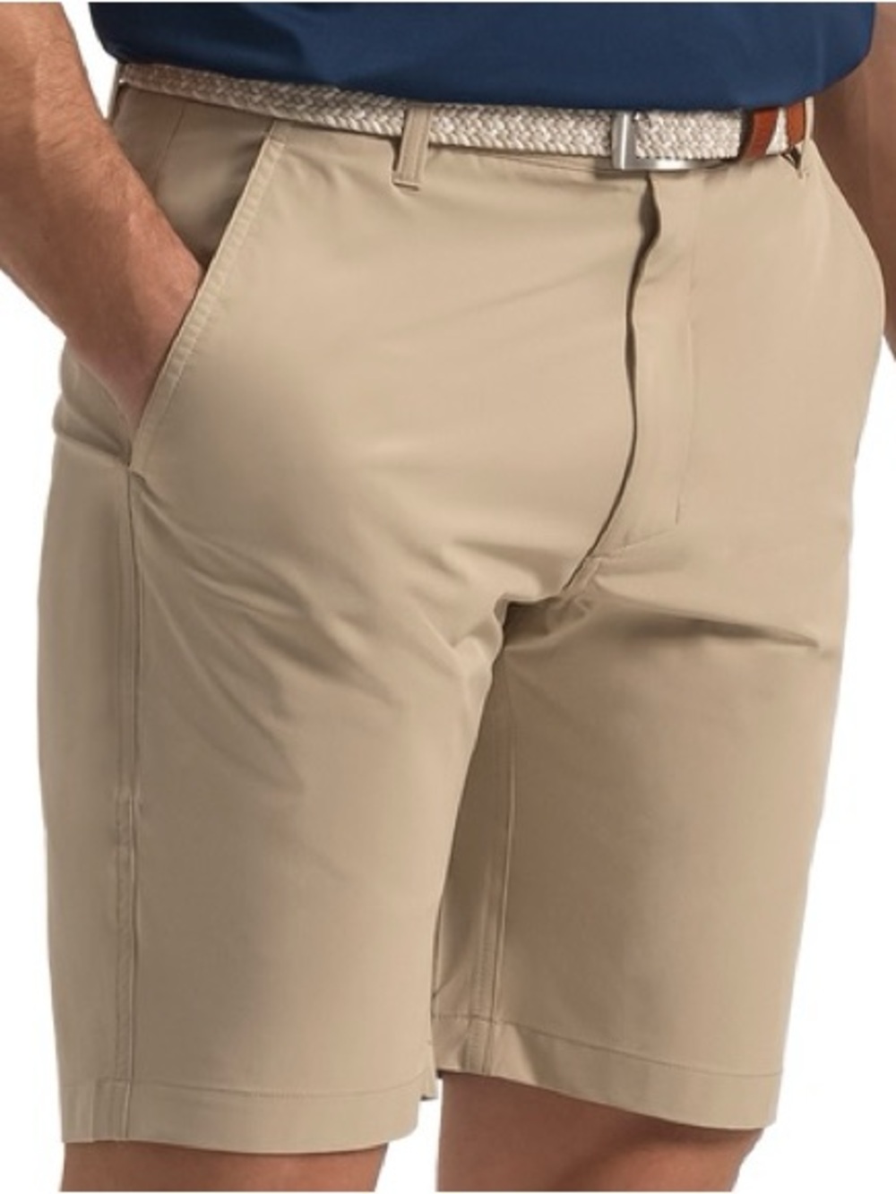 FootJoy Men's Beige Dunes Lightweight Performance Stretch Golf Shorts Size 35”